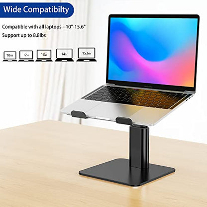 BESIGN LSX6N 3.94x3.94x3.94in Laptop Stand Black Adjustable Ergonomic Universal