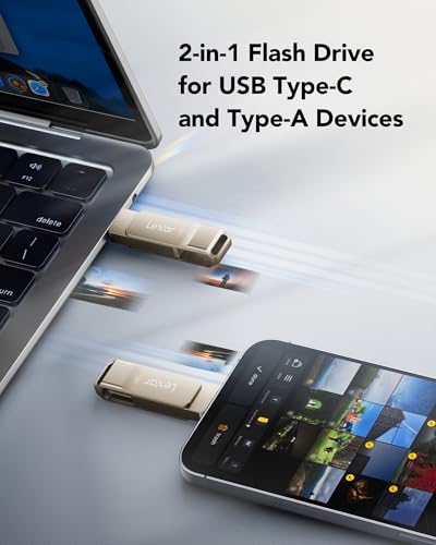 Lexar 128GB Dual USB 3.2 Gen 1 D40E Flash Drive