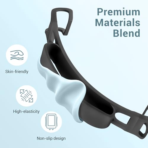 CoBak Hand Strap for 6-7" Tablets Non-adhesive Mount Eco-Friendly Silicone Black