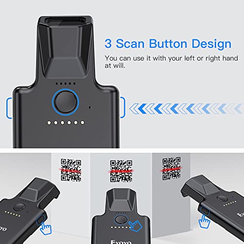 Eyoyo Portable Barcode Scanner EY-017P Bluetooth 1D 2D Wireless Reader
