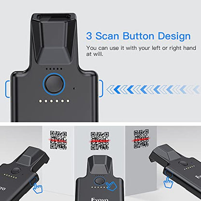 Eyoyo Portable Barcode Scanner EY-017P Bluetooth 1D 2D Wireless Reader