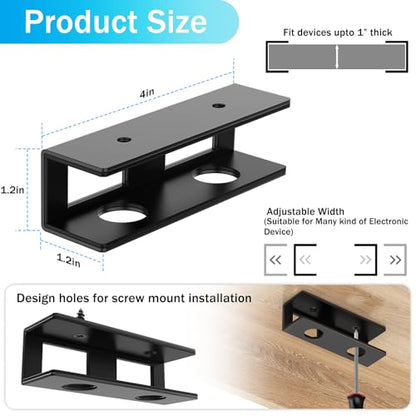 IRENPORU Under Desk Laptop Mount Holder M13803 Black Steel Table Bracket