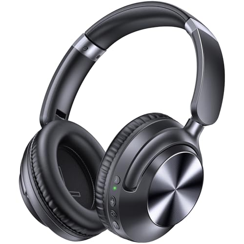 TAGRY H08 Over Ear Headphones with Bluetooth Connectivity, Active Noise Cancellation, and 100 Hours Playtime