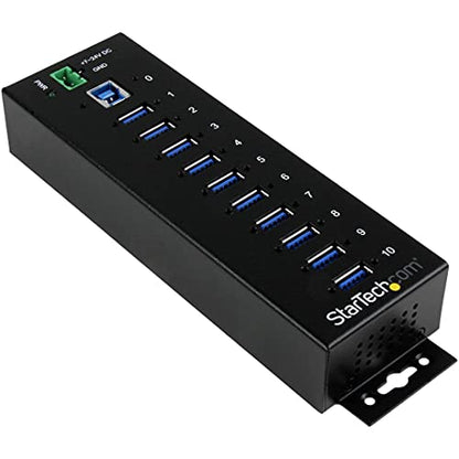 StarTech.com 10-Port USB Hub ST1030USBM - 5000Mbps - Alloy Steel