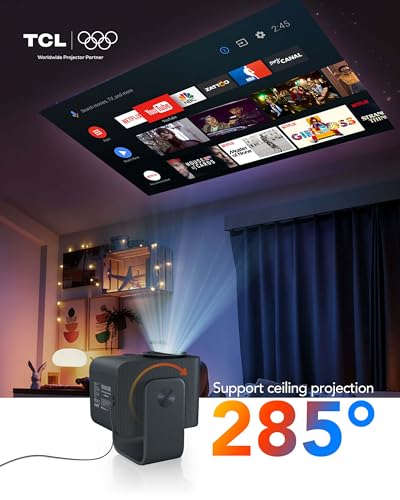 TCL C1 1080P Projector Portable LED Tabletop Mount 230 ANSI Lumens