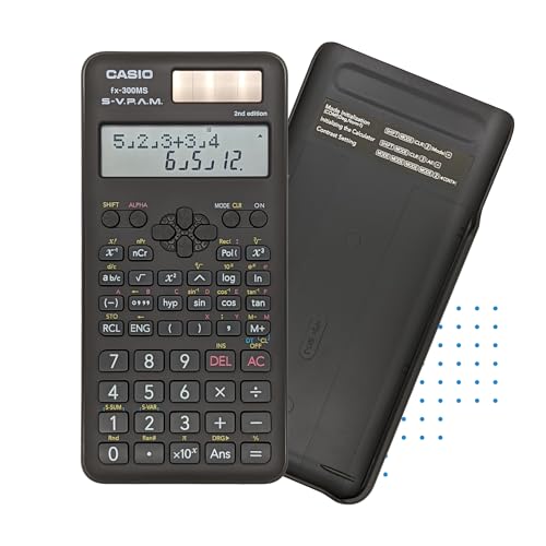 Casio 3 Inches FX-300MSPLUS2 10-Digit LCD Engineering/Scientific Calculator