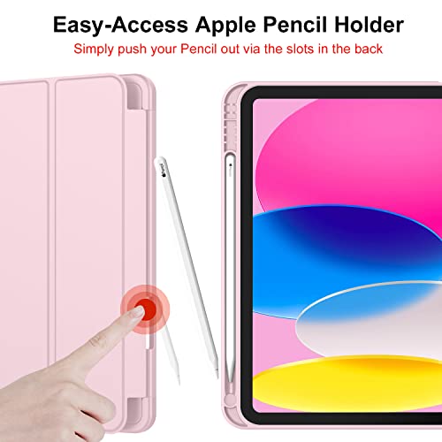 iMieet iPad (A16) 10.9 Inch TPU Case with Trifold Stand and Auto Sleep/Wake Feature