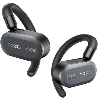 TOZO O2 T13187 Wireless Earbuds Bluetooth 5.3 Open Ear 42 Hours Playtime Noise Cancellation Black