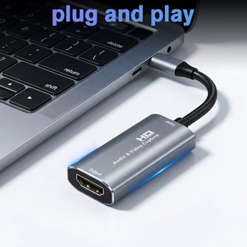 VIXLW U168-1 HDMI Capture Card 1080p USB 3.0 Plug and Play Streaming Video Capture
