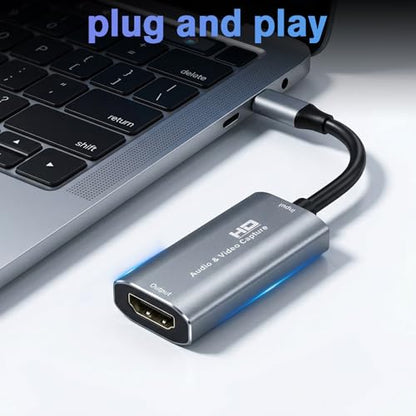 VIXLW U168-1 HDMI Capture Card 1080p USB 3.0 Plug and Play Streaming Video Capture