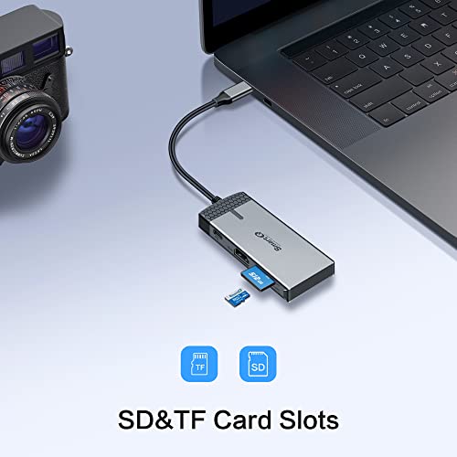 SmartQ 7-Port USB Hub CQ-YEQ5-3SWK HDMI, USB 3.0, USB-C, ABS, Aluminum, 1.22x4.25x1.94