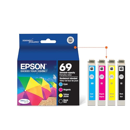 Epson 69 Combo Ink Cartridges 4.5 x 4.5 x 2.5 inches 5 ounces B07GKZ8JYH