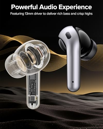 TAGRY X08 Bluetooth Wireless Earbuds IPX5 Waterproof Touch Control 60H Playback