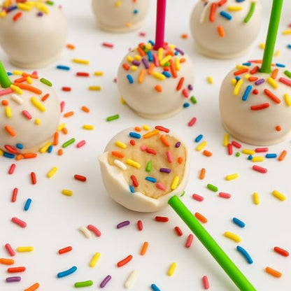 Little GF Chefs 12 Count Confetti Cake Pop Kit DIY Baking Supplies for Kids