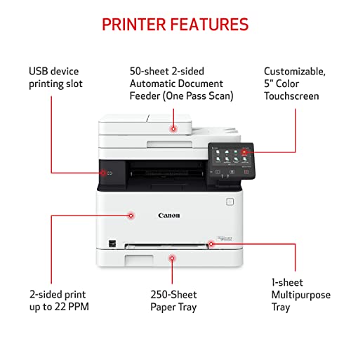 Canon MF656Cdw Color Laser Printer 1200 x 1200 dpi 22 ppm All-in-One