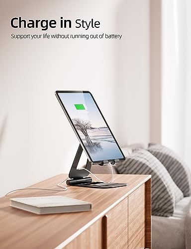 Nulaxy 5.3 x 3.4 x 5.4 inches A5 Aluminum Dual Foldable Tablet Stand