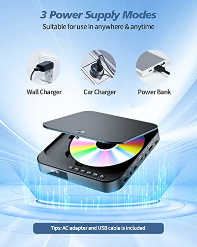 DESOBRY 6.1" x 5.9" x 1.2" MD115B 1080p Mini DVD Player HDMI Compact AV Output