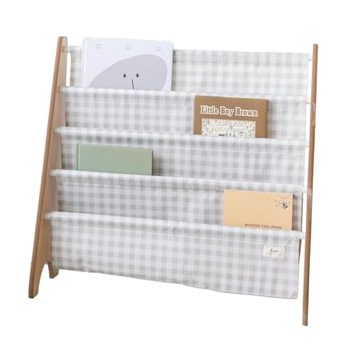3 Sprouts 10" D x 24" W x 24.5" H IRKGBG Tiered Bookshelf 4 Shelves Floor Mount Living Room