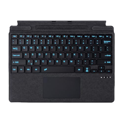 Zoof Surface Pro 11/10/9/8/X Detachable Keyboard; Bluetooth; Ambidextrous; QWERTY Layout; Lightweight; Rechargeable; Black