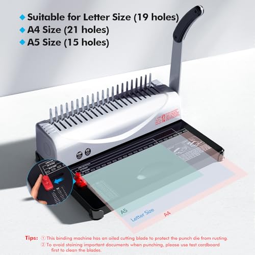 MAKEASY Binding Machine 16.93 x 12.2 x 7.09 in Model M-BM-FR-1.0Version 4.4 out of 5 stars 2:1