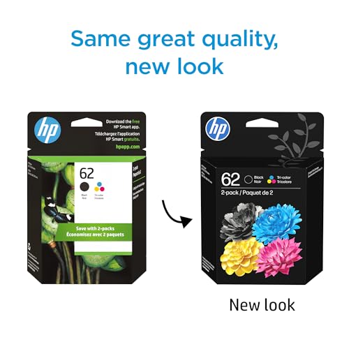 HP N9H64FN Ink Cartridge Set, Black and Tri-Color, 200 Page Yield, Compatible with HP Envy and OfficeJet Printers