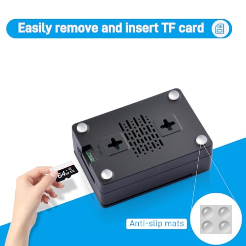 GeeekPi Mini ITX ABS Case with Armor Lite V5 Active Cooler for Raspberry Pi 5