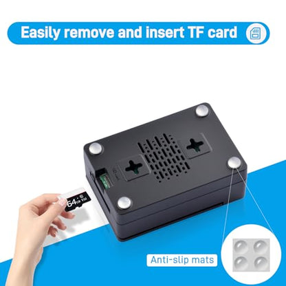 GeeekPi Mini ITX ABS Case with Armor Lite V5 Active Cooler for Raspberry Pi 5