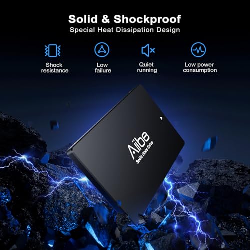 Aiibe 256GB Internal Solid State Drive Serial ATA 2.5" SSD Storage Up to 550MB/s