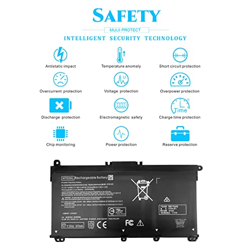 ESTENGPRO Li-Ion HT03XL Battery 41.7Wh 3-Cell for HP Pavilion 15-DB 15-DY Series