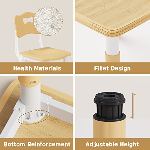 Brelley 23.6 x 23.6 inches BY-05 Kids Table and Chairs Set