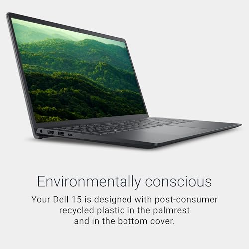 Dell 15 DC15250 Laptop 15.6" 1920 x 1080 LED Display Intel Core 3 100U 8GB DDR4 512GB SSD Windows 11 Home - Carbon Black