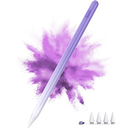 DEGGE Stylus Pen for iPad A16/A14/A13/A12/A11/A10/A9/A8/A7/A6, Fast Charge, Palm Rejection, Compatible with iPad Air 3/4/5, iPad Pro 11/12.9-inch, iPad Mini 5/6