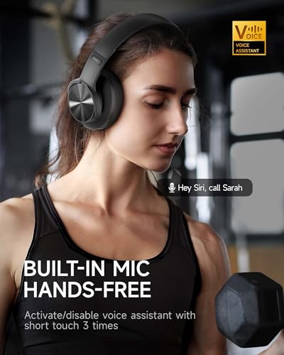 Picun B8 BLACK Bluetooth Headphones, Wireless Over-Ear Design, 120 Hours Battery Life, 40mm Driver, 3.5mm Audio Cable