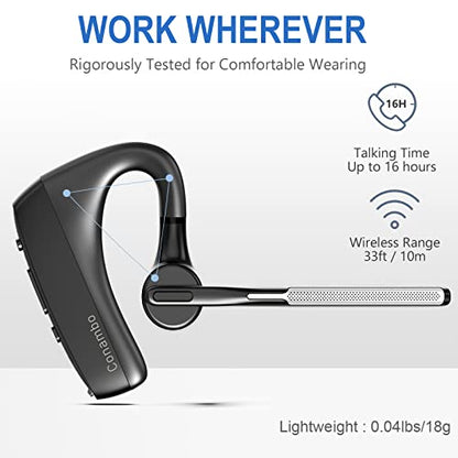 Conambo K18 Pro Bluetooth Headset Model Number K18-PRO 5.1 16 Hours Battery Life CVC8.0 Noise Cancelling