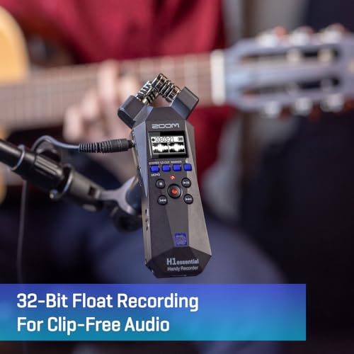 Zoom 5.38" x 2.12" x 1.14" H1essential 32-bit Float Portable Studio Recorder