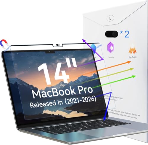 Peslv 14 Inch MacBook Pro Screen Protector Model pes cxblcmac pro 14 2021 Anti-Glare Matte