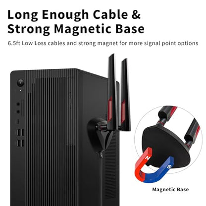 eifagur 9dBi Tri-Band Antenna Model B0D1G6Z8YB 2.4GHz 5GHz 6GHz
