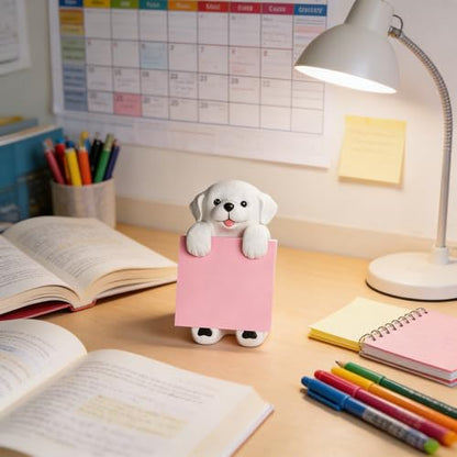 HORTIX 3.54 x 2.76 x 4.92 Dog Note Holder-black and white Dog note holder-000