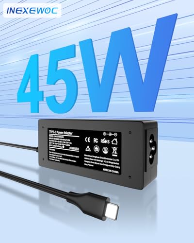 INEXEWOC 45W USB Type C Laptop Charger SK90A200225 Universal Compatibility
