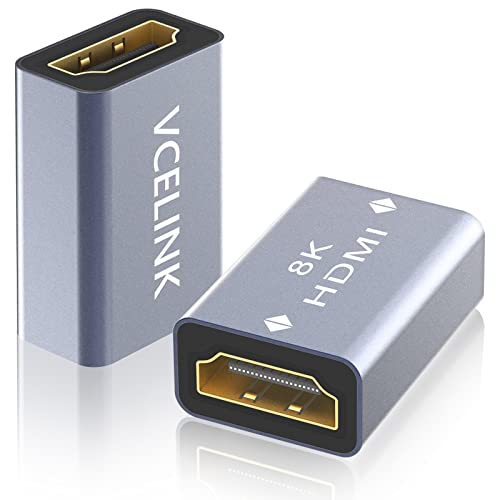 VCELINK HDMI Coupler 2 Pack Model AD006 8K 60Hz HDMI Female to Female Extension Adapter