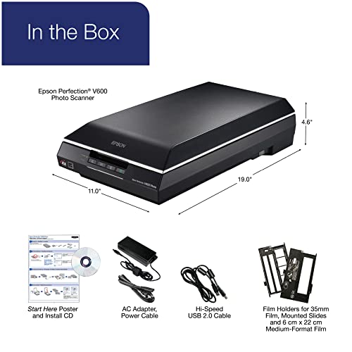 Epson Perfection V600 Photo Scanner USB Connectivity 9600 DPI