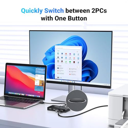 UGREEN 4-Port USB 2.0 Sharing Switch Box Model 30767