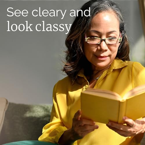 Gaoye 62mm 4 Count Blue Light Filtered Reading Glasses with Spring Hinges and Polycarbonate Frames