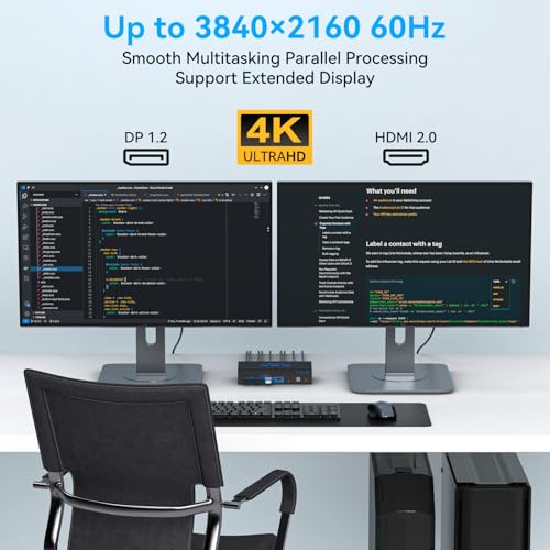 AILVLVNG 5.89x2.55x1.38 SW272-Deep Blue 4K@60Hz 2-way KVM Switch