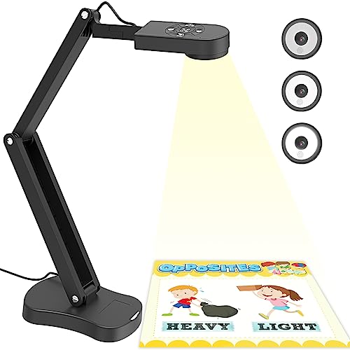 PAKOTOO 8MP Document Camera KB700 2448P USB LED Document