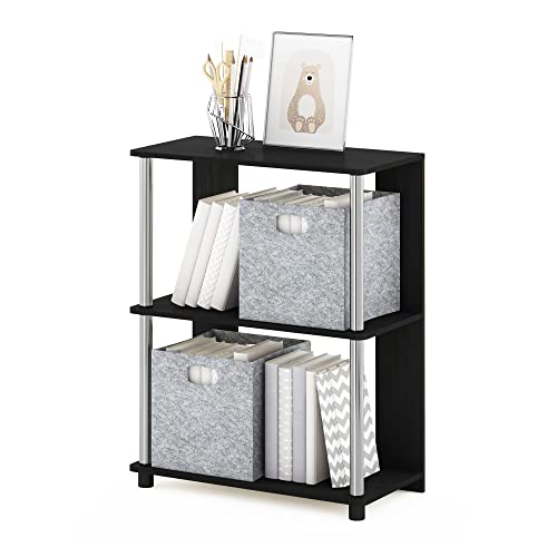 Furinno 3-Tier 15070AMSS Floor Mount Bookcase 11.6" D x 23.6" W x 29.8" H