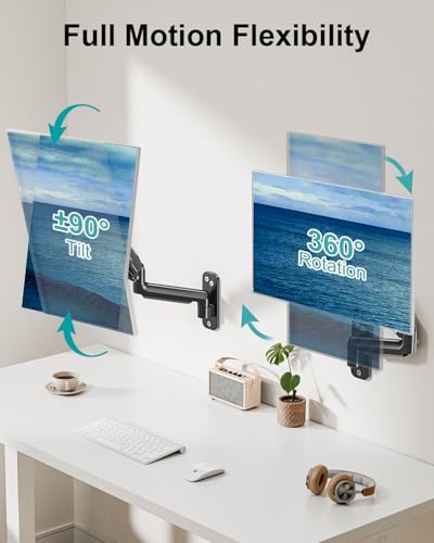 MOUNT PRO Single Monitor Wall Mount 13-32 Inches VESA 75x75 100x100 Black