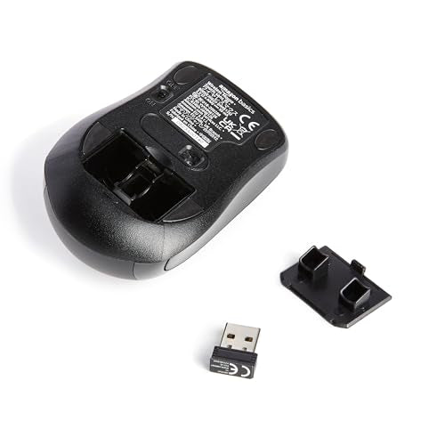 Amazon Basics MGR0975 2.4 GHz Wireless Optical Mouse USB Connectivity Black