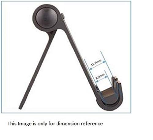 Amazon Basics Portable Stand for Tablets and Phones, Model L6LSH001-CS-R, Adjustable Length, Silver