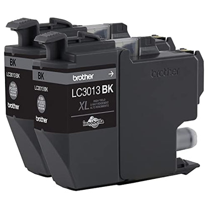 Brother Genuine LC30132PKS Black Ink Cartridges 2-Pack, High Yield, Compatible Inkjet Printers